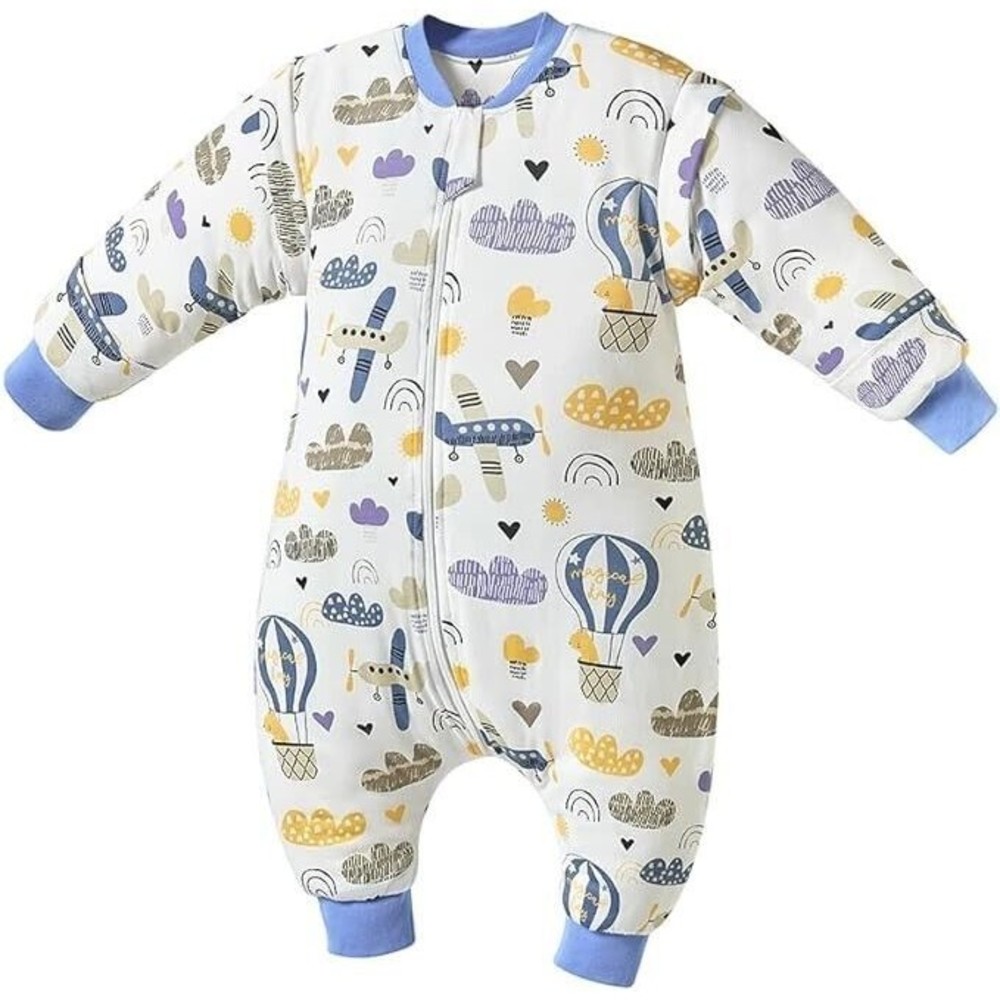 Baby Wearable Blanket Swaddle Sleeping Bag w/feet Detachable Sleeves Medium NEW